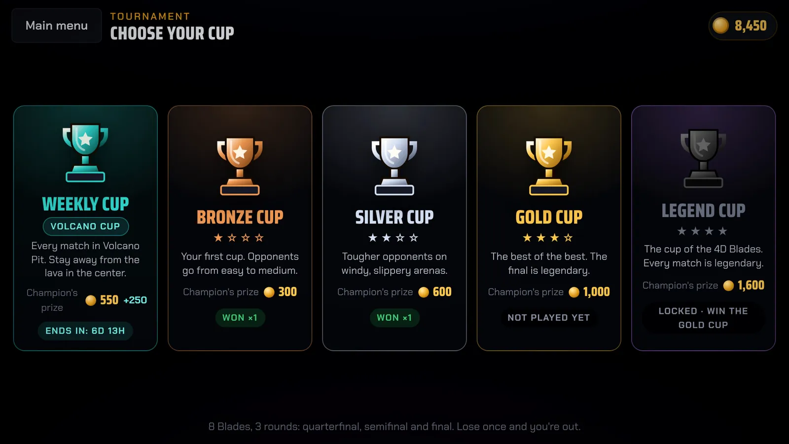 Choosing a cup